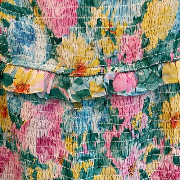 Hemant + Nandita Azalea Shirring Dress-Size L - Picture 7 of 7